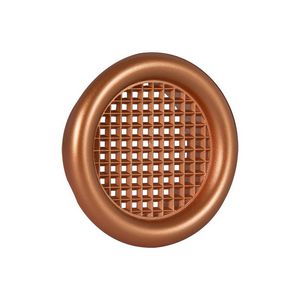 Ventilatierooster kunststof Ø32mm roodkoper