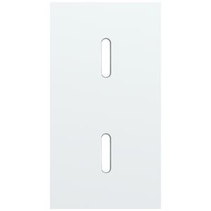 Tweevoudige afdekpl. verticaal 71mm centerafstand twee enkel