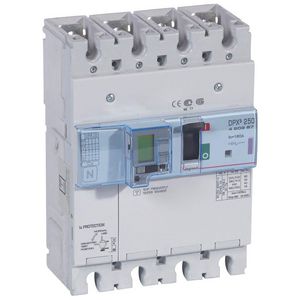 Vermogensschakelaar 250-e + Aardleksch. 4P 160A 50kA DPX3