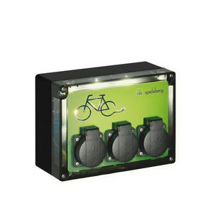 Oplaadpunt fiets zwart IP44 IK08 20003401