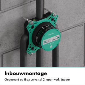 Talis E 1-hendel afbouwdeel inbouwdouchemengkraan voor 1 functie Brushed Black Chrome