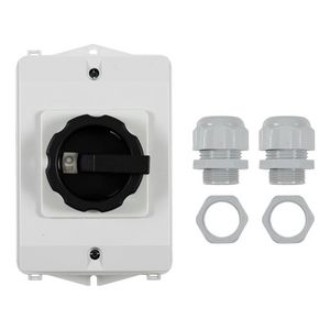 Werkschakelaar 16A 3-polig opbouw IP65 2xM25 AE-A532217