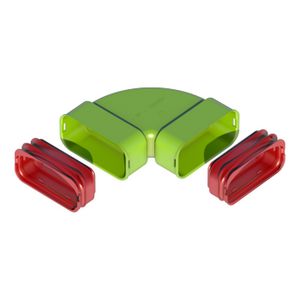 Air Excellent AE55sc Bocht 90° horizontaal set