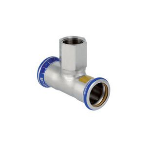 T-koppeling verlopend MAPRESS RVS GAS 28x3/4"bn.x28mm