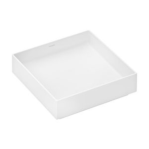 Wastafel Xuniva Evo E waskom 400/400 z. kraangat mat wit