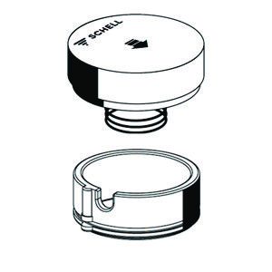 Bedieningsgreep PETIT SC m. veer + bescherming