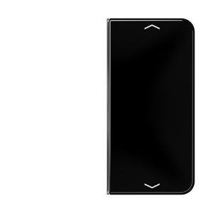 Tastafdekking 2-voudig pijl CD zwart KNX