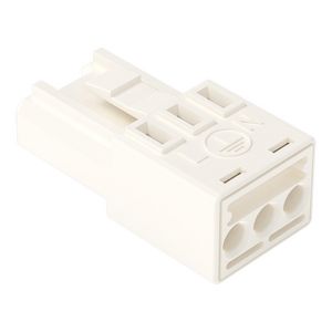 Busdeel met PE-contact 3-polig wit VVE=50