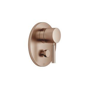 Eengreeps douchemengkraan v. inbouwmontage omst. Brons gebor