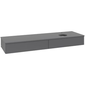 Wastafelonderkast Antao 1600x190x500mm Antr. Matt Lacquer K16050GK
