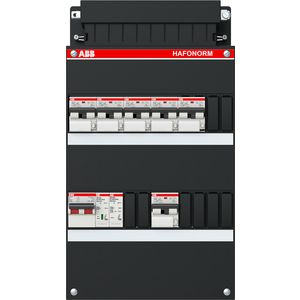 Installatiekast 6x 16A/30mA + HS + OV2 1-f