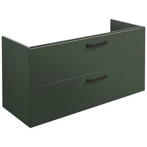 Onderkast DeLuxe (100x45cm) met 2 lades met handgreep - 10 - Black mat gelakt