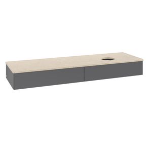 Wastafelonderkast Antao 1600x190x500mm Antr. Matt Lacquer K16053GK