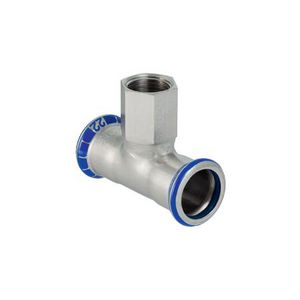T-koppeling verlopend MAPRESS RVS FKM blauw 54x1/2"bn.x54mm VVE=5