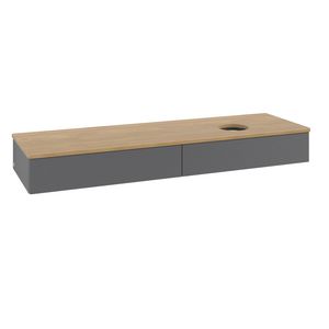 Wastafelonderkast Antao 1600x190x500mm Antr. Matt Lacquer K16111GK