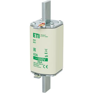 Zekering NH1/85 aM 63A/1000V 4184433