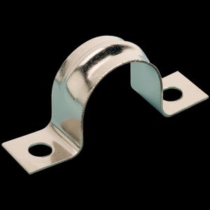 Buiszadel / leidingbeugel 25/26mm RVS VVE=150