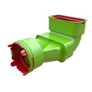 Verloopbocht AE55sc 60x130mm x  AE48c Ø90mm Air Excellent set