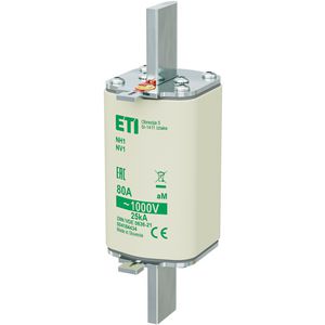 Zekering NH1/85 aM 80A/1000V 4184434