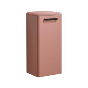 HH kolomkast ROUND 40cm+deur LI+HAND 10 Black matLac