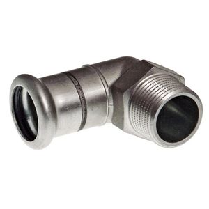 Puntknie 90° Xpress RVS 304 (1.4301) 28x1"bt. R2428 VVE=10