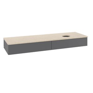 Wastafelonderkast Antao 1600x190x500mm Antr. Matt Lacquer K16113GK