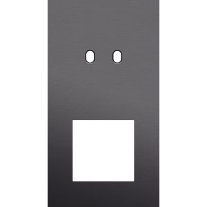 Afdekplaat 2-voud vertic. 71mm centerafst 224-57856