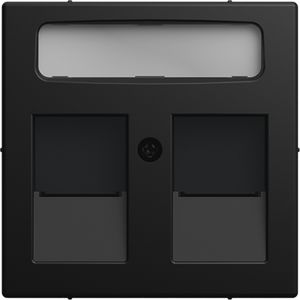 cpl 2xmod jack schuifjes SI-B-matzwart (1800-915)