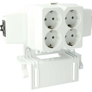 Contactdoosdeksel AK2-S/GZ/WIK 3p met 4-voudige WIELAND