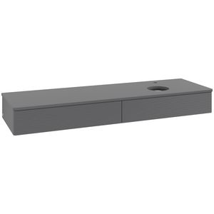 Wastafelonderkast Antao 1600x190x500mm Antr. Matt Lacquer K16150GK