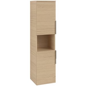Hoge kast ARCHITECTURA 350x1400x346mm Nordic Oak B89700VJ greep alu. glans