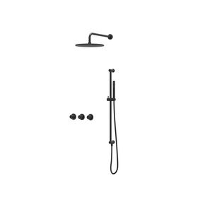 Afbouwdeel regendouche Combiset Nexus 4 inbouwthermostaat mat zwart CSN4EXMZAFAB excl. inbouwbox