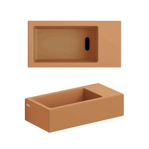 Flush 3 font zndr kragt plug rechts mat italiaans zand keram