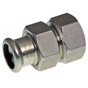 3-del. koppeling Xpress RVS 304 (1.4301) 22x3/4"bn. R2438