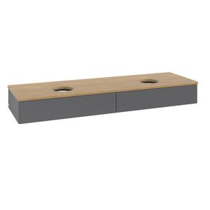 Wastafelonderkast Antao 1600x190x500mm Antr. Matt Lacquer K17011GK