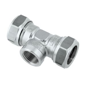T-koppeling verlopend knel vertind 28x1/2" bn.x28mm KIWA/Gastec