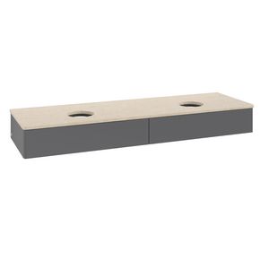 Wastafelonderkast Antao 1600x190x500mm Antr. Matt Lacquer K17013GK