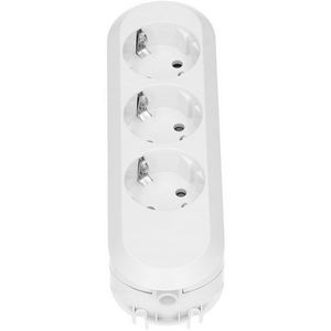 Smart 3x 230V RA zonder snoer wit