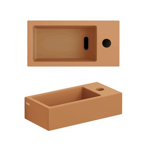Flush 3 fontein kraangt plug rechts mat italiaans zand keram