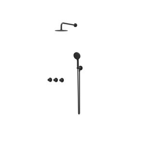 Afbouwdeel regendouche Combiset Nexus 4 inbouwthermostaat mat zwart CSN4EXMZBAAA excl. inbouwbox
