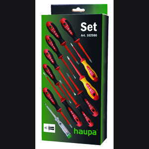 Schroevendraaierset 12-delig PH sleuf PZ/sleuf VDE 1000V HUPslim