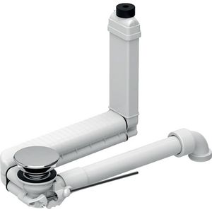 wastafelafvoer Clou, hendel, plugdeksel Ø32mm, gl-chroom