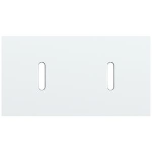 Tweevoudige afdekpl. horizontaal 71mm centerafstand twee enk