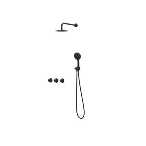 Afbouwdeel regendouche Combiset Nexus 4 inbouwthermostaat mat zwart CSN4EXMZBAAC excl. inbouwbox