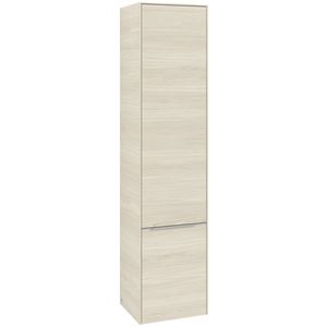 Hoge kast SUBWAY 3.0 400x1710x362mm White Oak C58600AA greep alu. glans