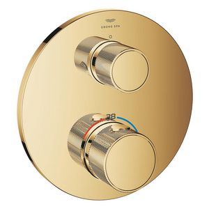 Afbouwdeel Atrio gek. knopgrepen thermostatisch 24396GL0 cool sunrise (goudkleurig) (Spa colors coll.)