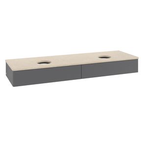 Wastafelonderkast Antao 1600x190x500mm Antr. Matt Lacquer K17113GK