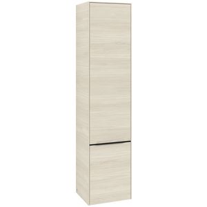 Hoge kast SUBWAY 3.0 400x1710x362mm White Oak C58601AA greep Volcano Black