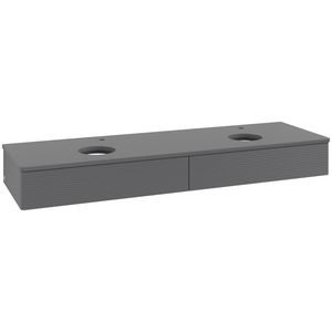Wastafelonderkast Antao 1600x190x500mm Antr. Matt Lacquer K17150GK