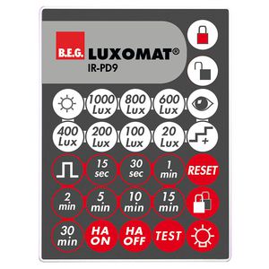 IR afstandsbediening PD9 Plafondmontage -